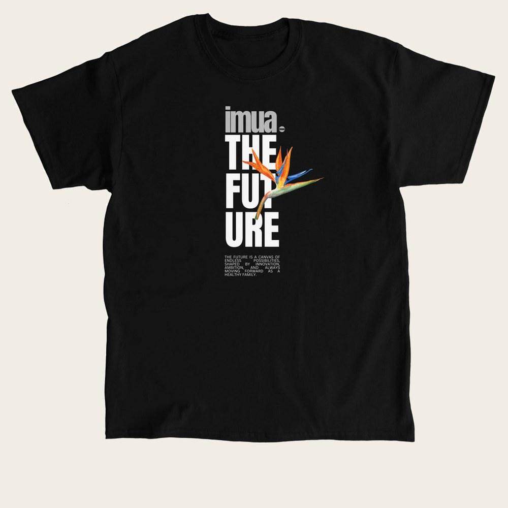 Imua The Future tee, bird of paradise