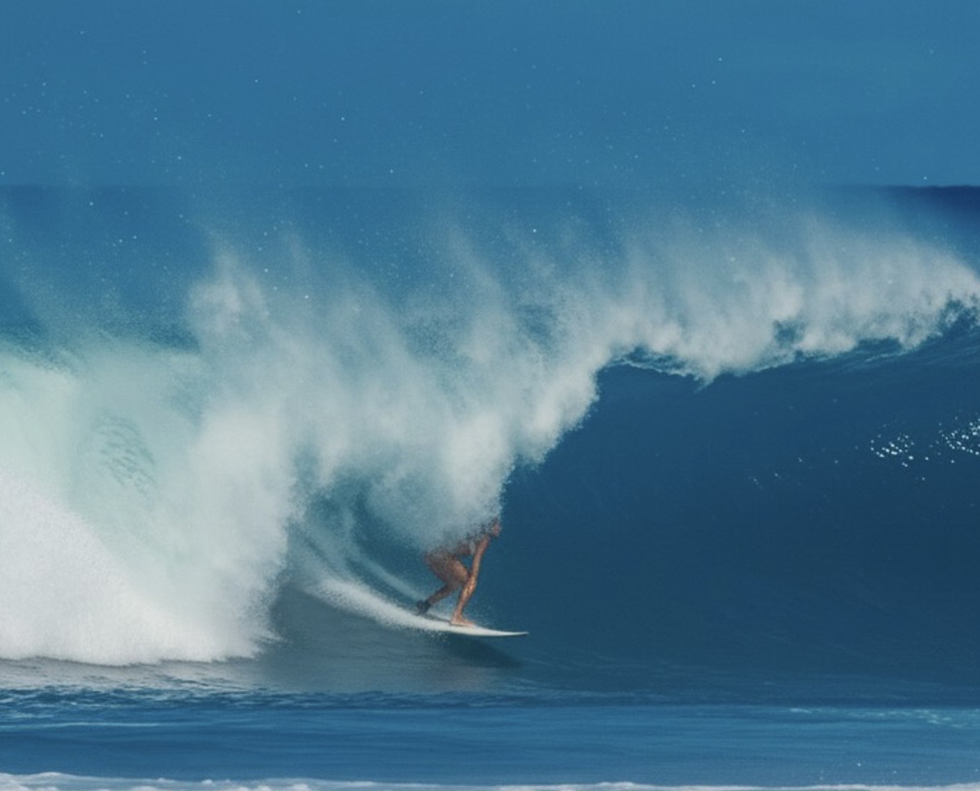 Danielle surfing